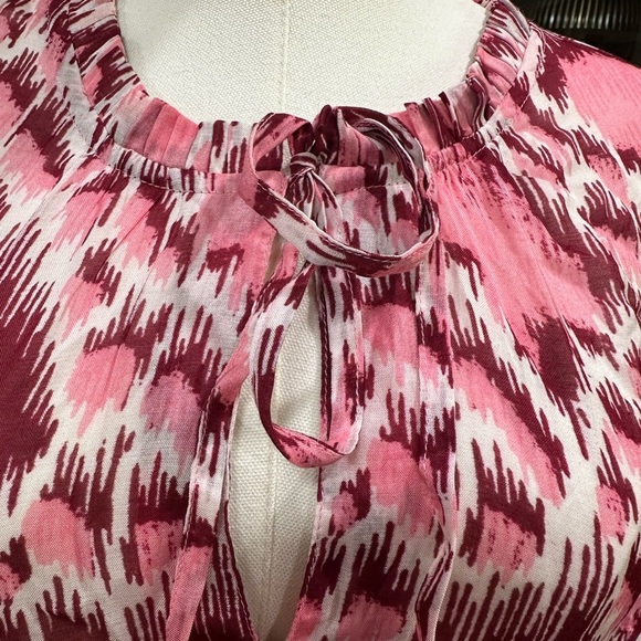 Tuckernuck TEXTURED DIAMOND LONG SLEEVE SALTY PALOMA CAFTAN size Small BNWT - Picture 5 of 11